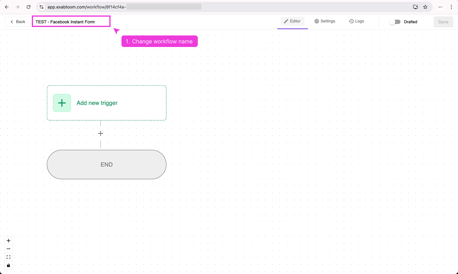 Renaming the workflow